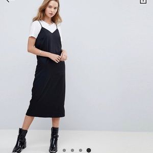 Midi cami slip dress